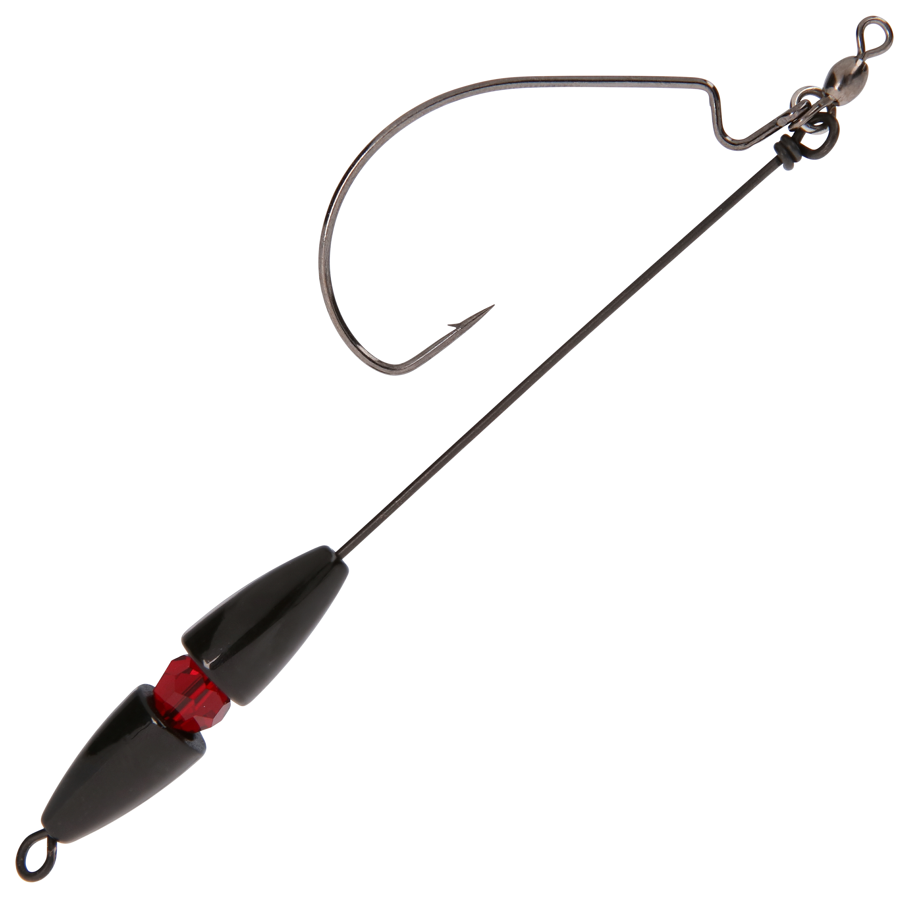 Bass Pro Shops XPS Bonzai Bass Rig Hook - 4/0 - 1/4 oz. - Black Nickel ...